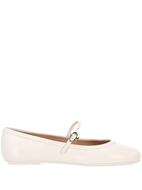 White nappa ballerina Gianvito Rossi | G2222305GOMNAPBIAN